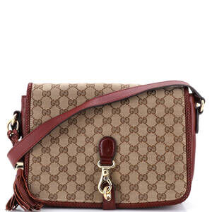 Gucci Medium Marrakech Messenger Bag GG Canvas with Leather